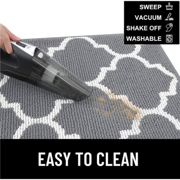 Indoor Door Mat, 59x20, Non-Slip Absorbent Resist Dirt Entrance Mat, Washable - Picture 5 of 6